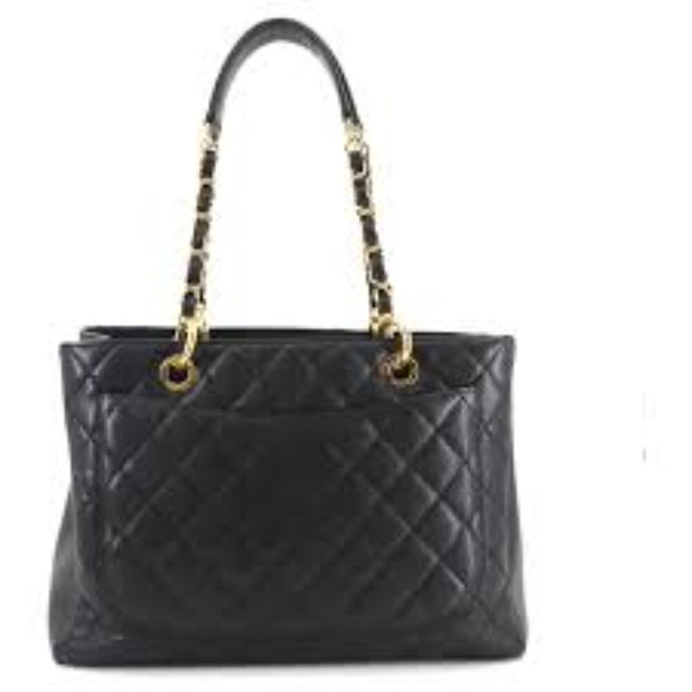 Chanel Matelasse Grand Chain Tote Bag Black - COA included - Picture 2 of 9
